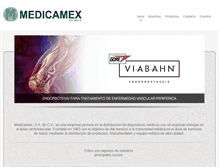Tablet Screenshot of medicamex.com